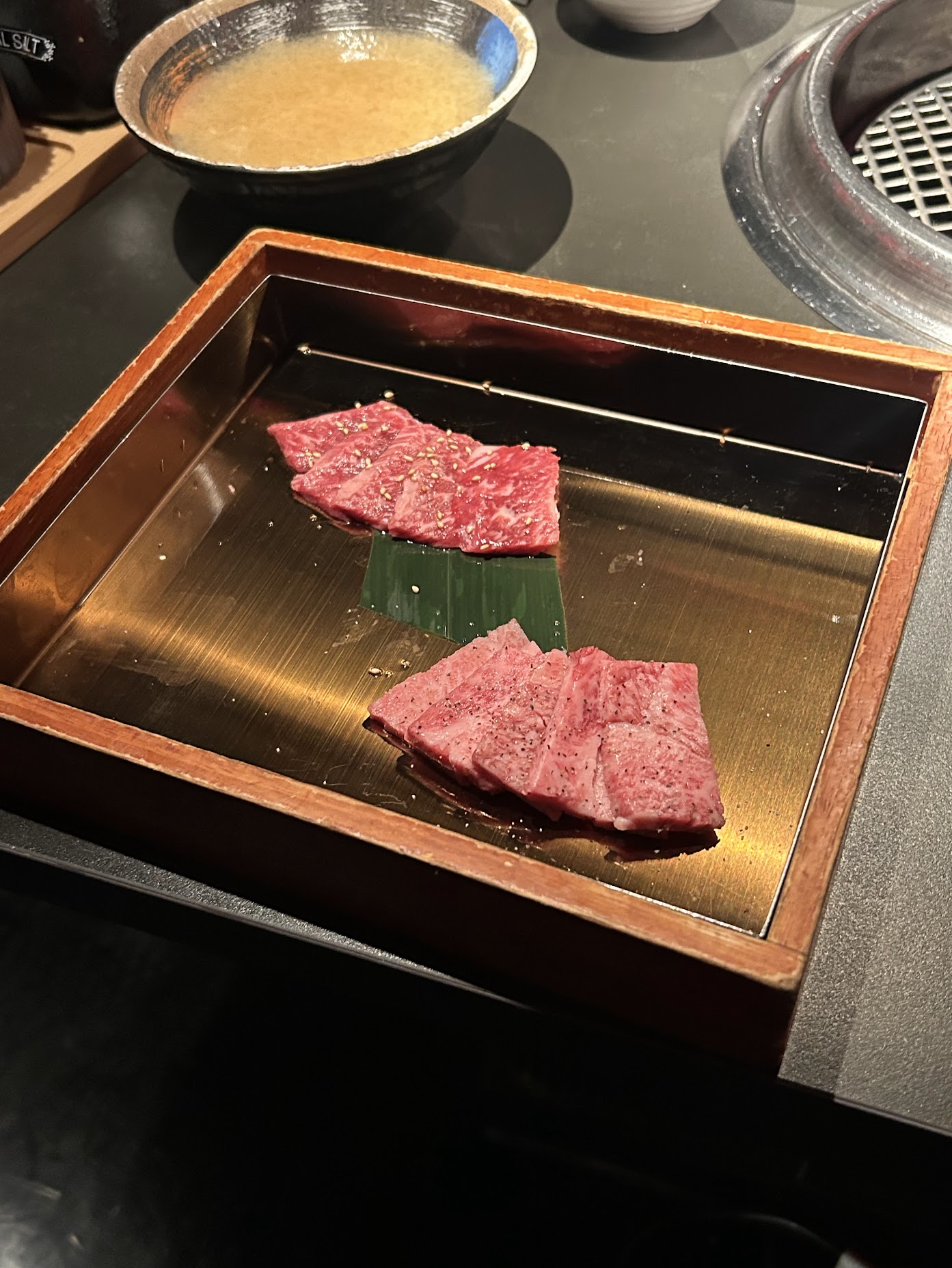 Wagyu beef at yakiniku restaurant Atlanta