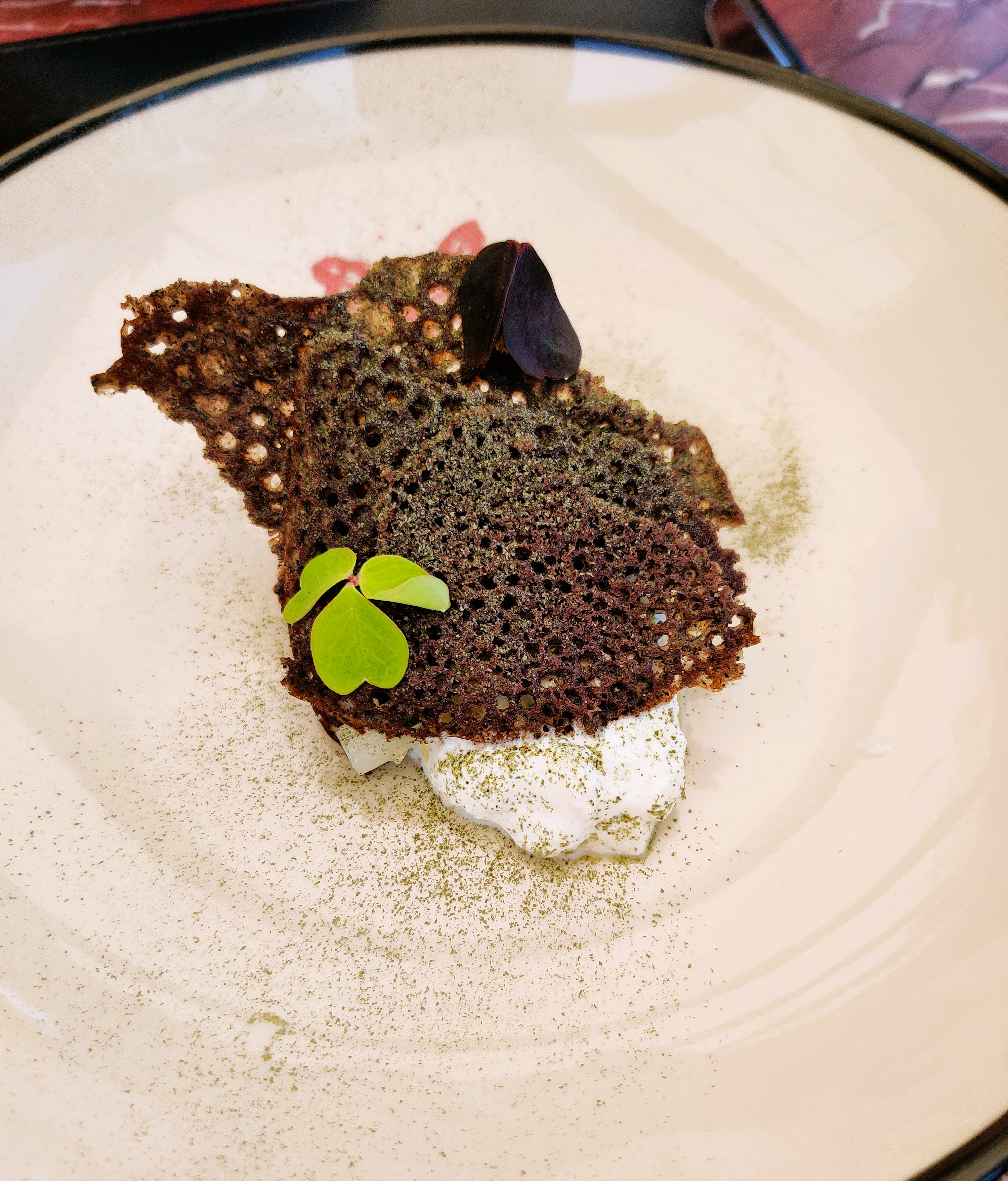 Michelin star dish from Gucci Osteria