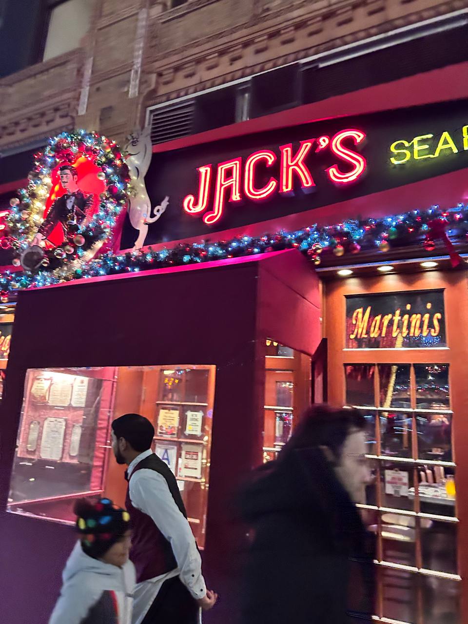 Jack’s Seafood, NYC - one of Jack’s New York dining stops